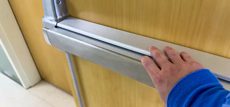 Installing a Push Bar on a Door Saratoga Springs
